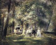 Pierre Renoir Inthe St Cloud Park oil